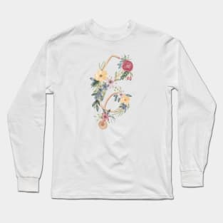 Stethoscope with florals Long Sleeve T-Shirt